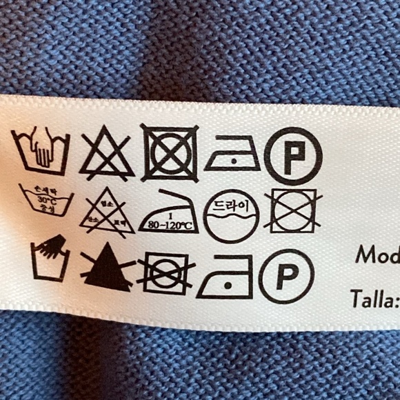 NWT. Massimo Dutti Man Blue Cotton V-Neck Sweater. Size XL. - Picture 11 of 11